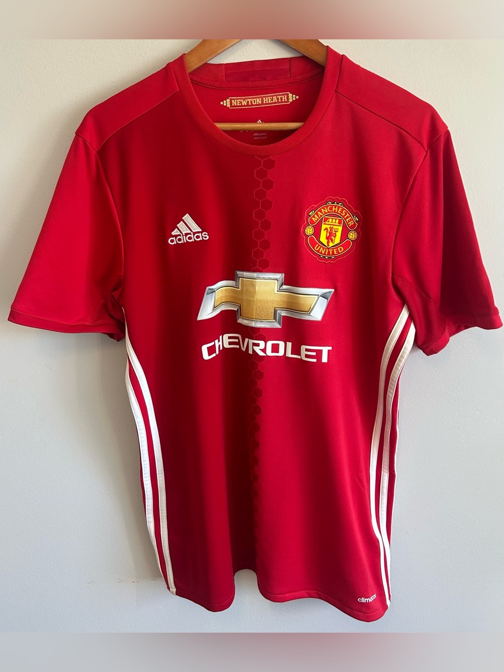 Adidas Manchester United Zlatan Ibrahimovic Home Kit Shirt Jersey Sz M 2016-17